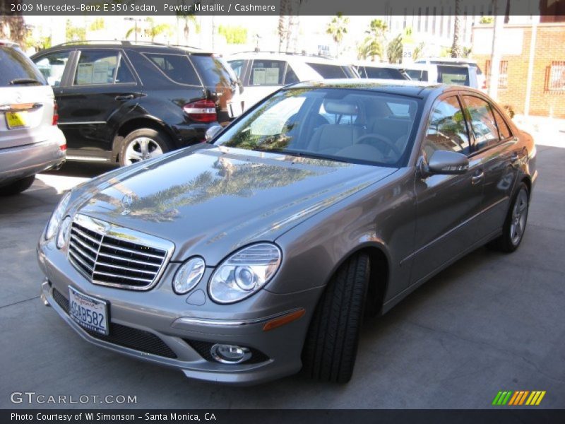Pewter Metallic / Cashmere 2009 Mercedes-Benz E 350 Sedan