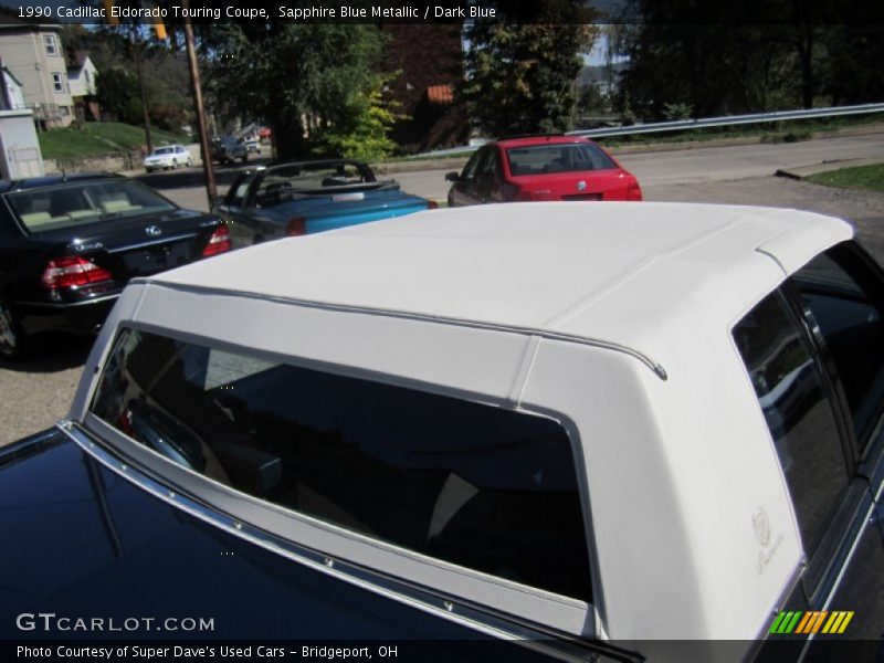 Sapphire Blue Metallic / Dark Blue 1990 Cadillac Eldorado Touring Coupe