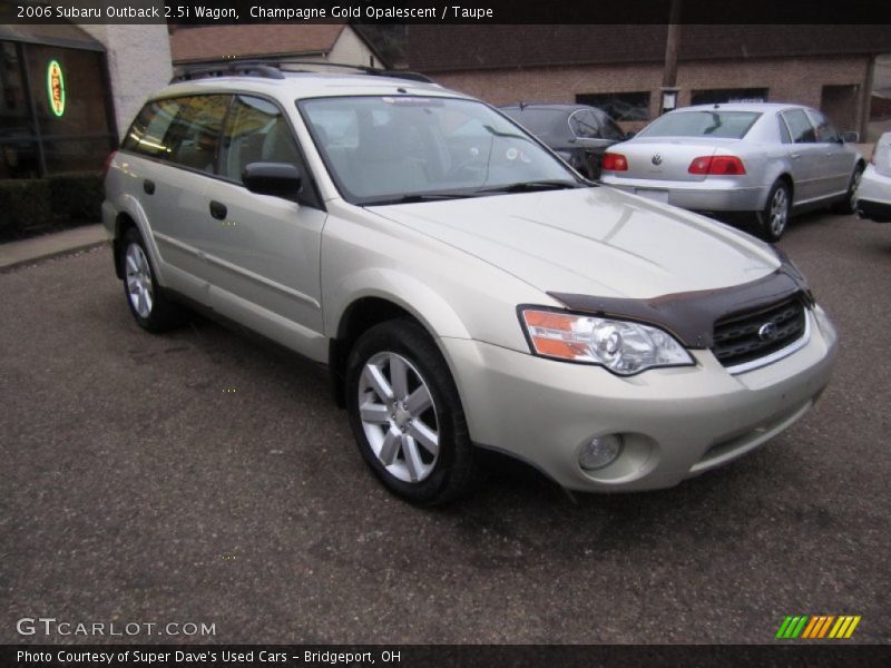 Champagne Gold Opalescent / Taupe 2006 Subaru Outback 2.5i Wagon