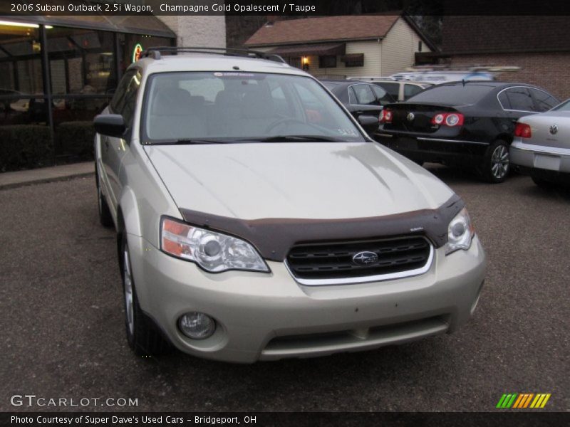Champagne Gold Opalescent / Taupe 2006 Subaru Outback 2.5i Wagon