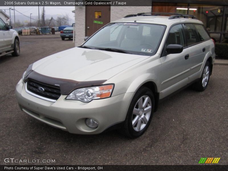 Champagne Gold Opalescent / Taupe 2006 Subaru Outback 2.5i Wagon