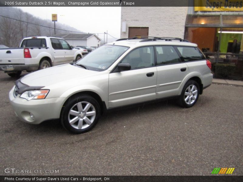 Champagne Gold Opalescent / Taupe 2006 Subaru Outback 2.5i Wagon