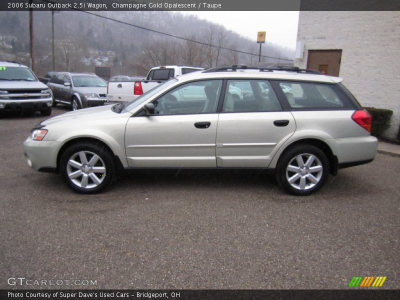 Champagne Gold Opalescent / Taupe 2006 Subaru Outback 2.5i Wagon