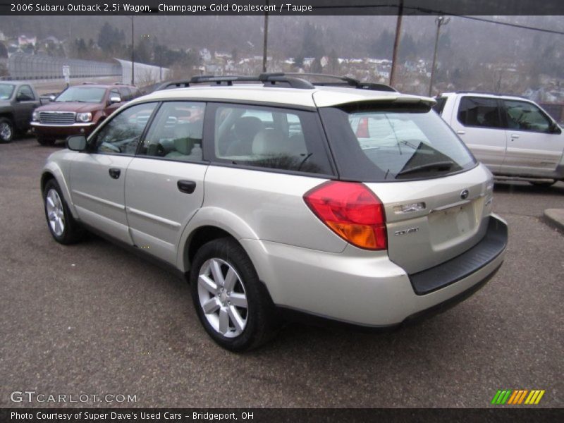 Champagne Gold Opalescent / Taupe 2006 Subaru Outback 2.5i Wagon