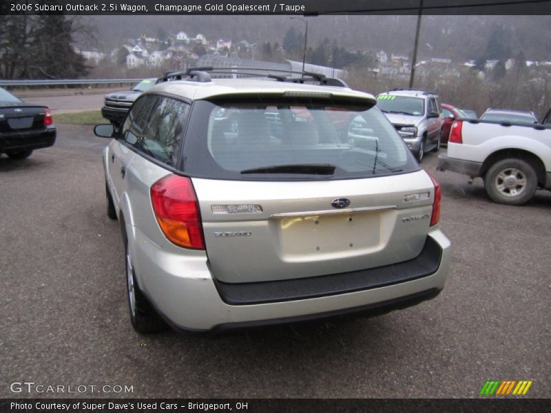 Champagne Gold Opalescent / Taupe 2006 Subaru Outback 2.5i Wagon