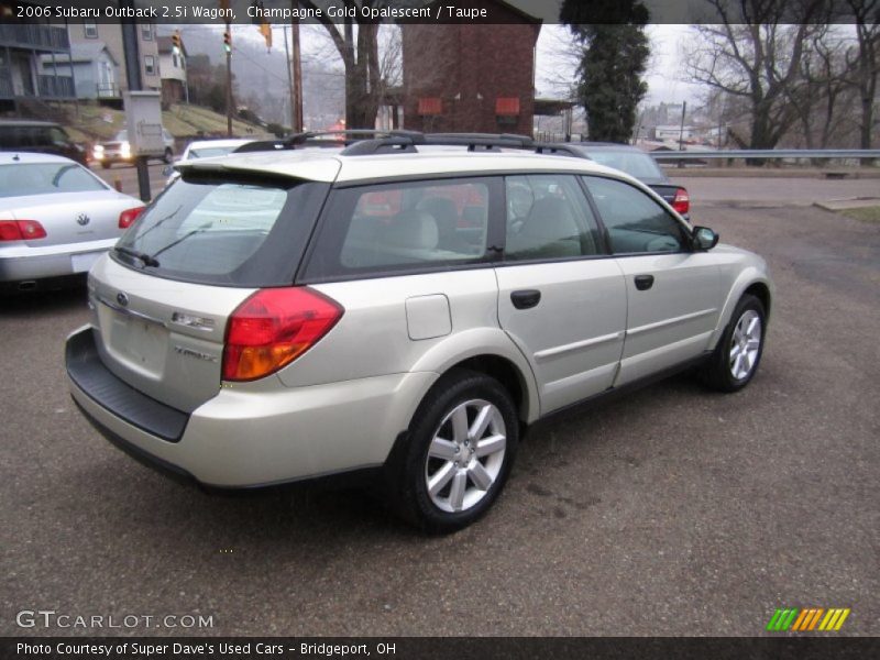 Champagne Gold Opalescent / Taupe 2006 Subaru Outback 2.5i Wagon