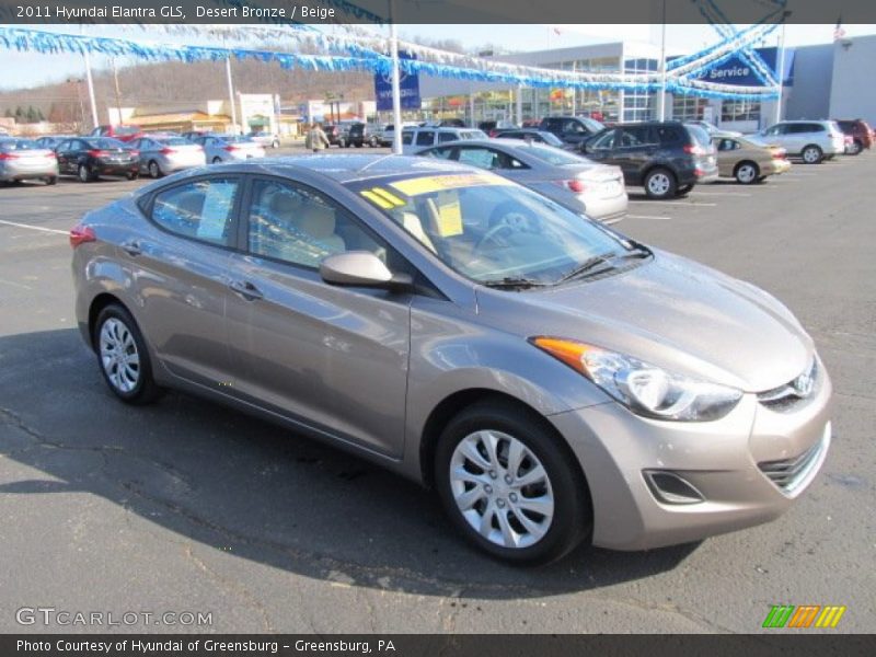 Desert Bronze / Beige 2011 Hyundai Elantra GLS