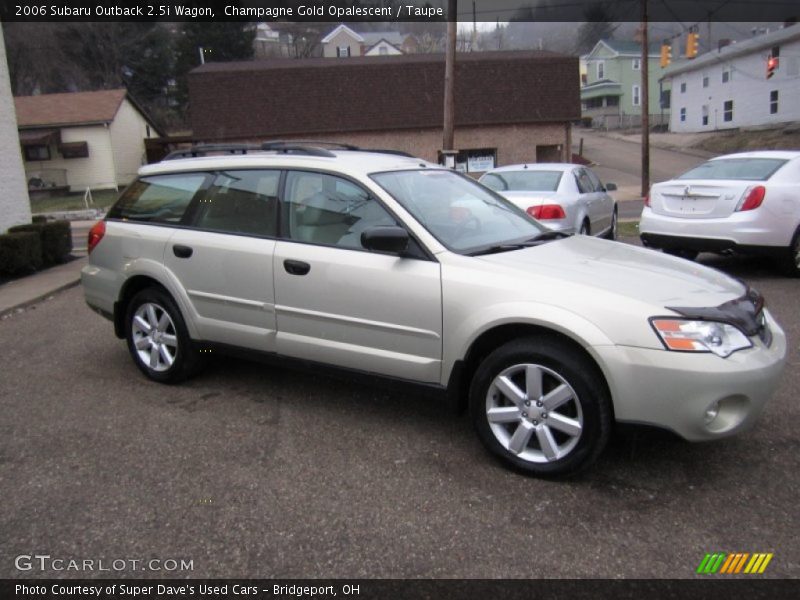 Champagne Gold Opalescent / Taupe 2006 Subaru Outback 2.5i Wagon