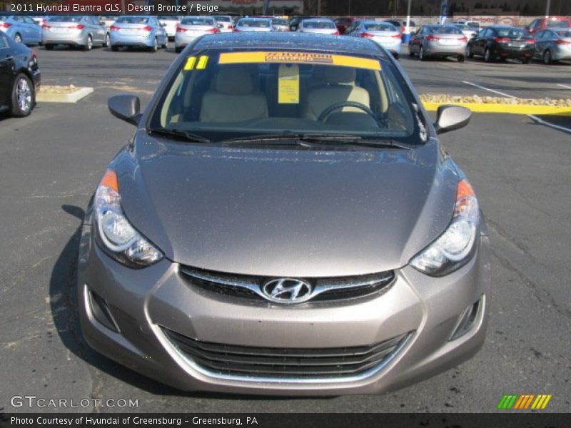 Desert Bronze / Beige 2011 Hyundai Elantra GLS