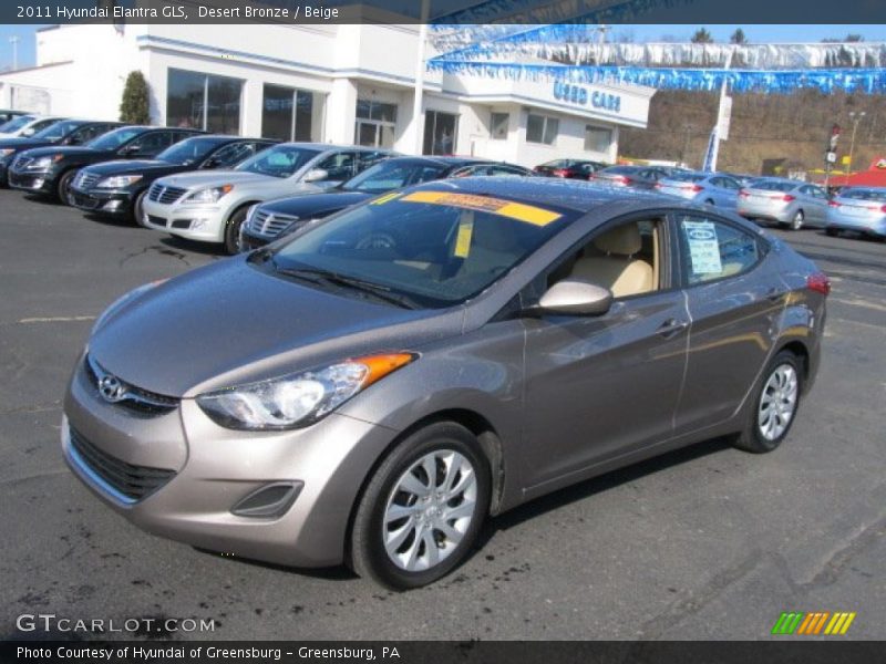 Desert Bronze / Beige 2011 Hyundai Elantra GLS