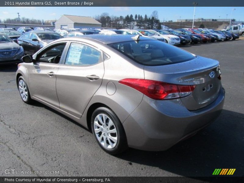 Desert Bronze / Beige 2011 Hyundai Elantra GLS