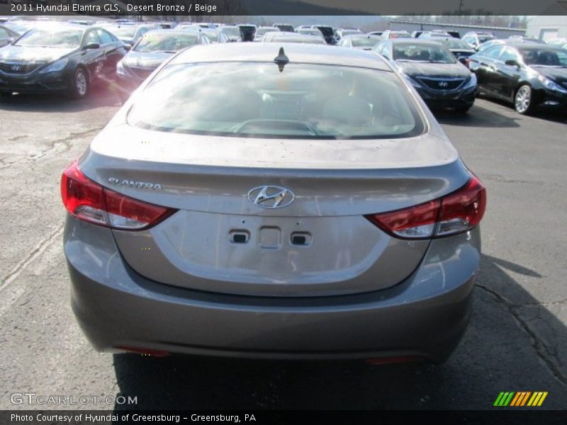 Desert Bronze / Beige 2011 Hyundai Elantra GLS