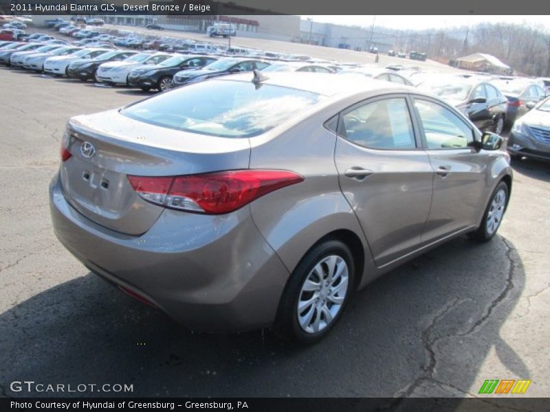 Desert Bronze / Beige 2011 Hyundai Elantra GLS