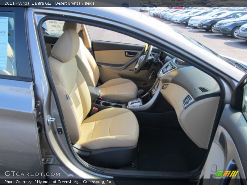 Desert Bronze / Beige 2011 Hyundai Elantra GLS