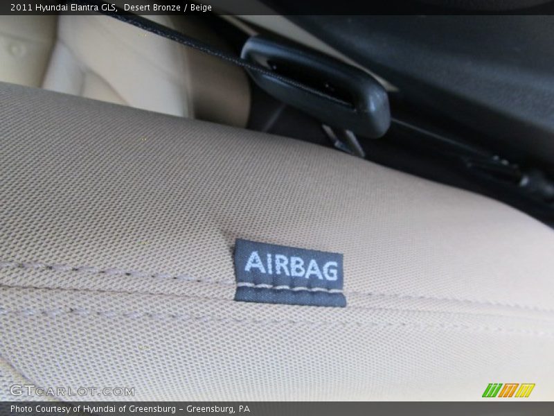 Desert Bronze / Beige 2011 Hyundai Elantra GLS