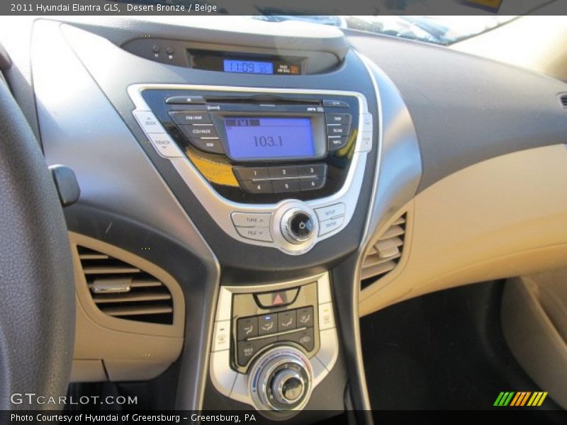 Desert Bronze / Beige 2011 Hyundai Elantra GLS