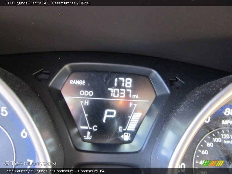 Desert Bronze / Beige 2011 Hyundai Elantra GLS