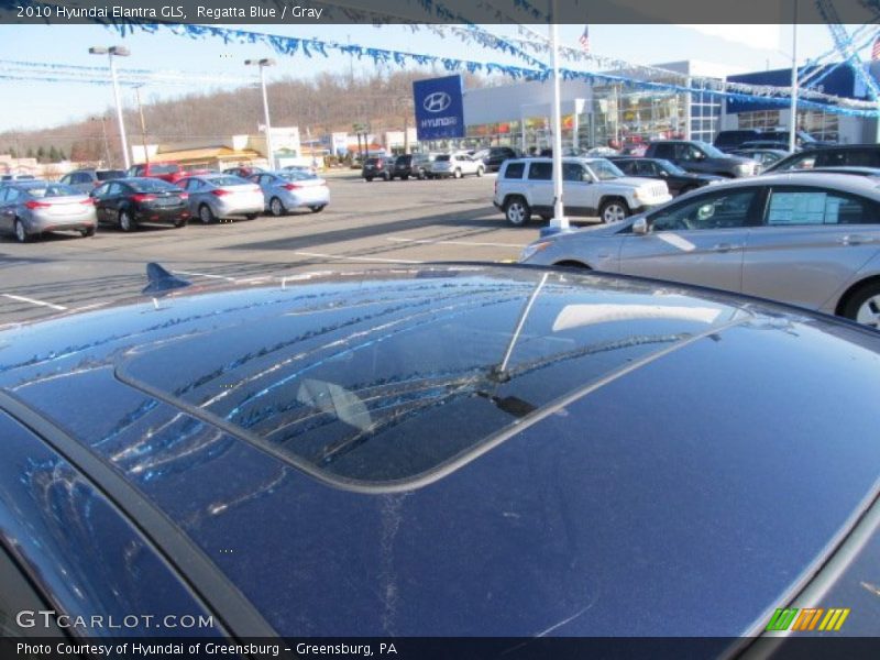 Regatta Blue / Gray 2010 Hyundai Elantra GLS