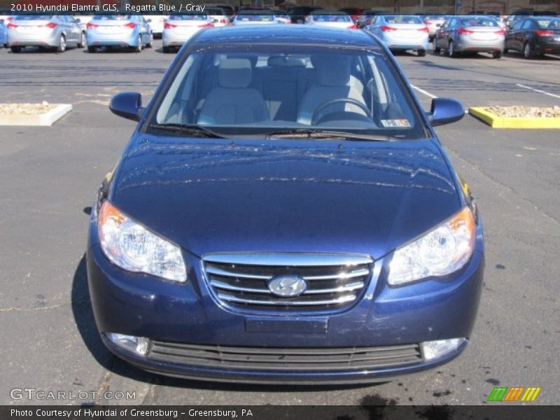 Regatta Blue / Gray 2010 Hyundai Elantra GLS