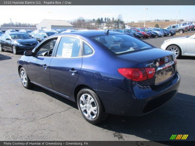 Regatta Blue / Gray 2010 Hyundai Elantra GLS