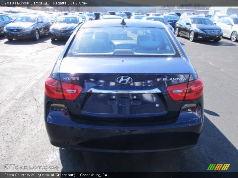 Regatta Blue / Gray 2010 Hyundai Elantra GLS