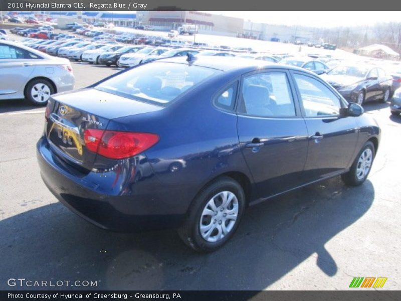 Regatta Blue / Gray 2010 Hyundai Elantra GLS