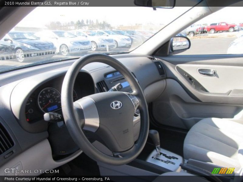 Regatta Blue / Gray 2010 Hyundai Elantra GLS