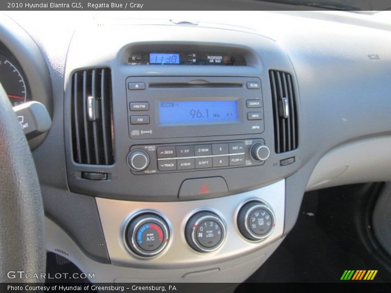 Regatta Blue / Gray 2010 Hyundai Elantra GLS