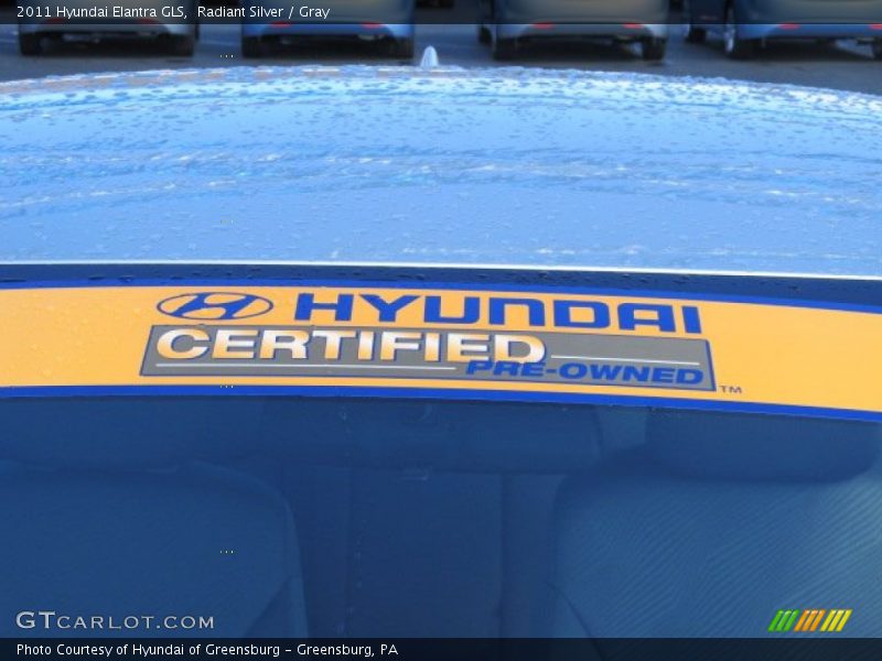 Radiant Silver / Gray 2011 Hyundai Elantra GLS