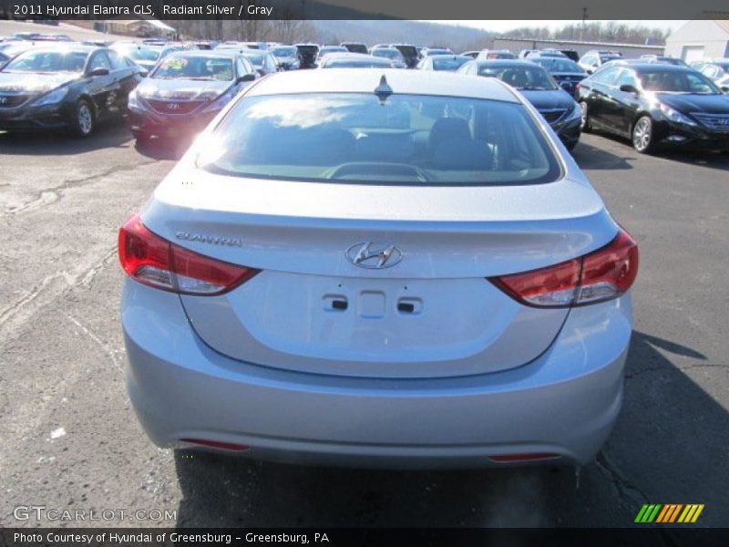 Radiant Silver / Gray 2011 Hyundai Elantra GLS