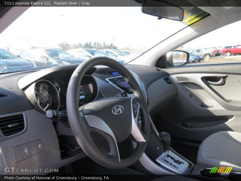 Radiant Silver / Gray 2011 Hyundai Elantra GLS