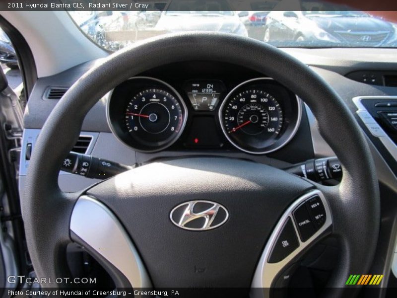 Radiant Silver / Gray 2011 Hyundai Elantra GLS