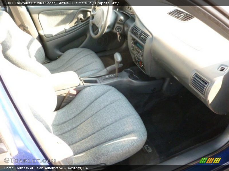 Arrival Blue Metallic / Graphite Gray 2003 Chevrolet Cavalier Sedan
