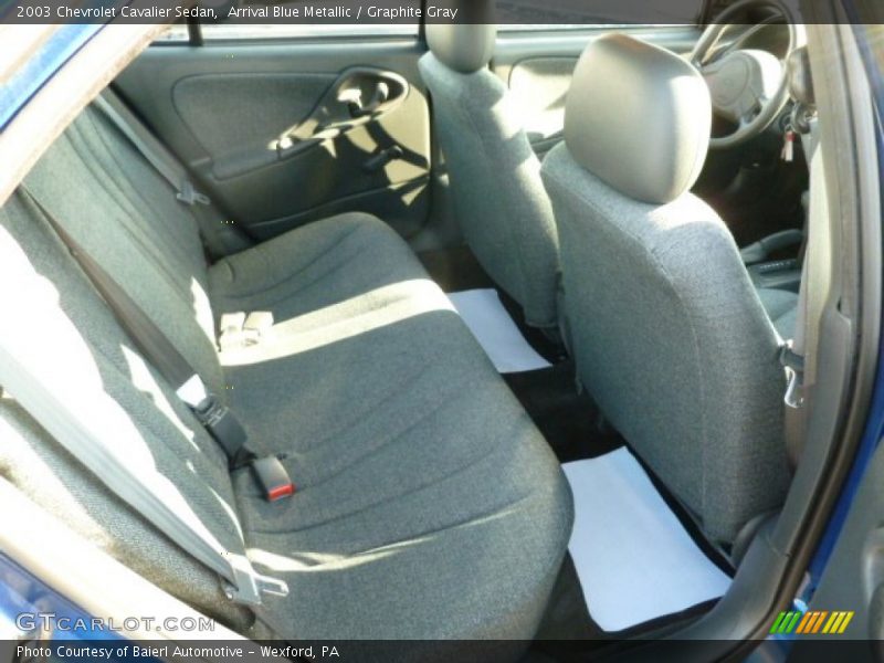 Arrival Blue Metallic / Graphite Gray 2003 Chevrolet Cavalier Sedan
