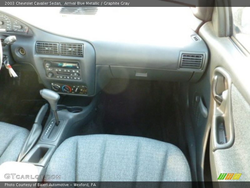 Arrival Blue Metallic / Graphite Gray 2003 Chevrolet Cavalier Sedan