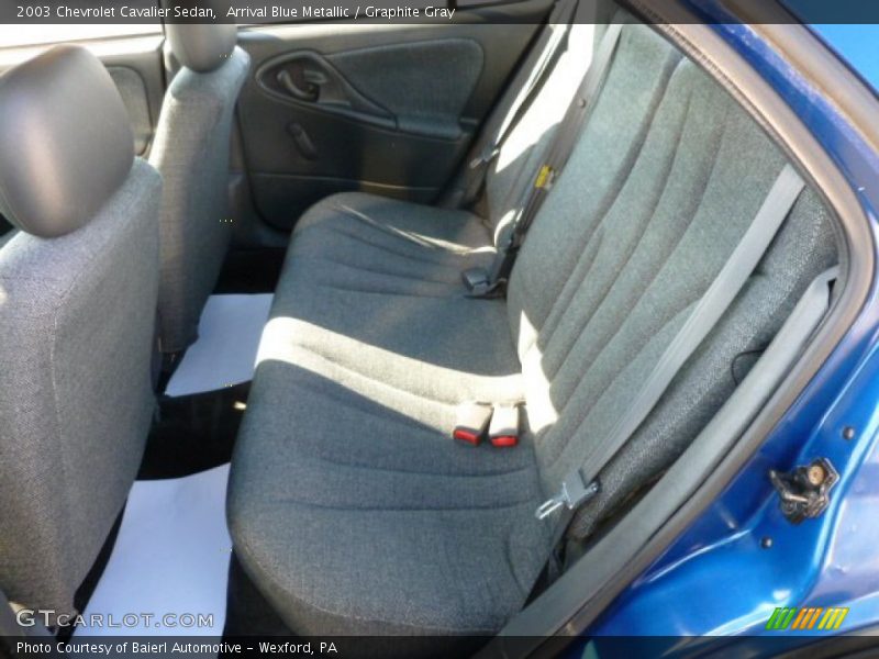 Arrival Blue Metallic / Graphite Gray 2003 Chevrolet Cavalier Sedan