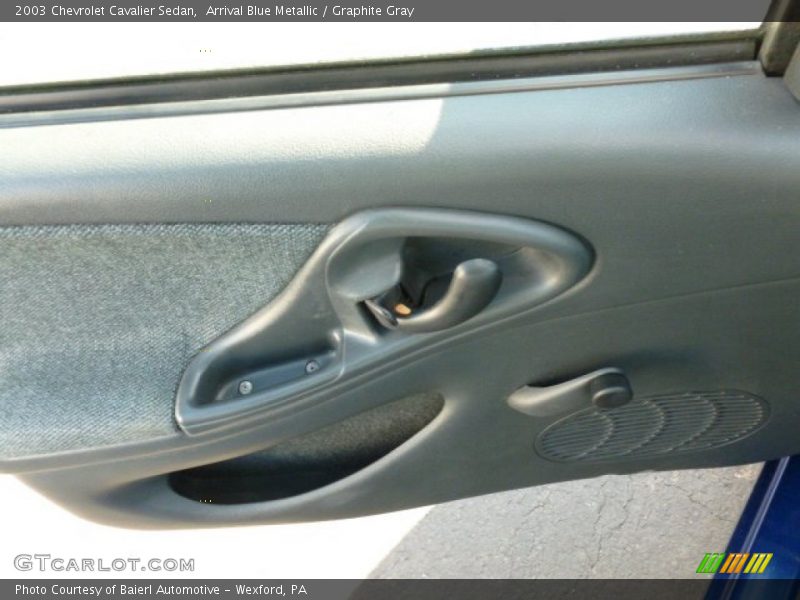 Arrival Blue Metallic / Graphite Gray 2003 Chevrolet Cavalier Sedan