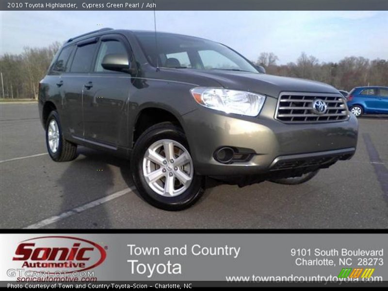 Cypress Green Pearl / Ash 2010 Toyota Highlander