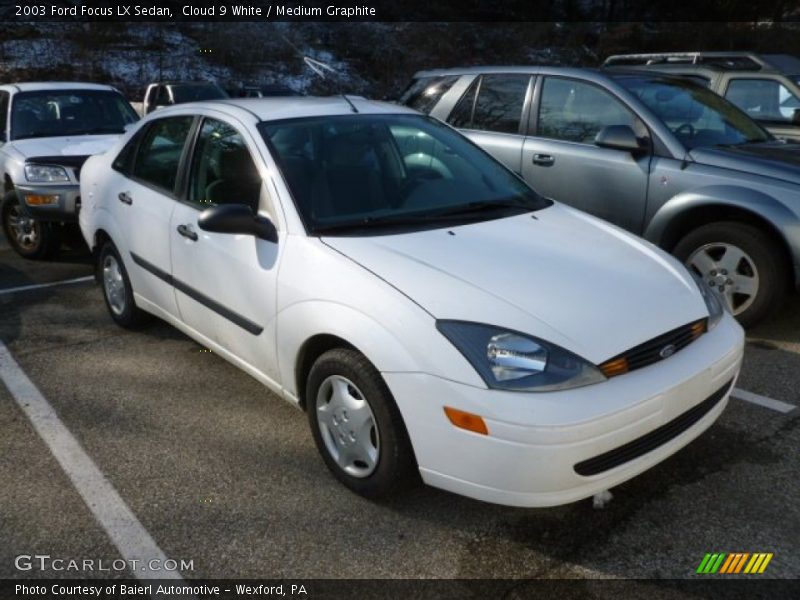 Cloud 9 White / Medium Graphite 2003 Ford Focus LX Sedan