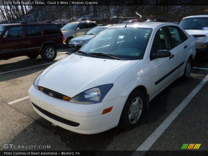 Cloud 9 White / Medium Graphite 2003 Ford Focus LX Sedan
