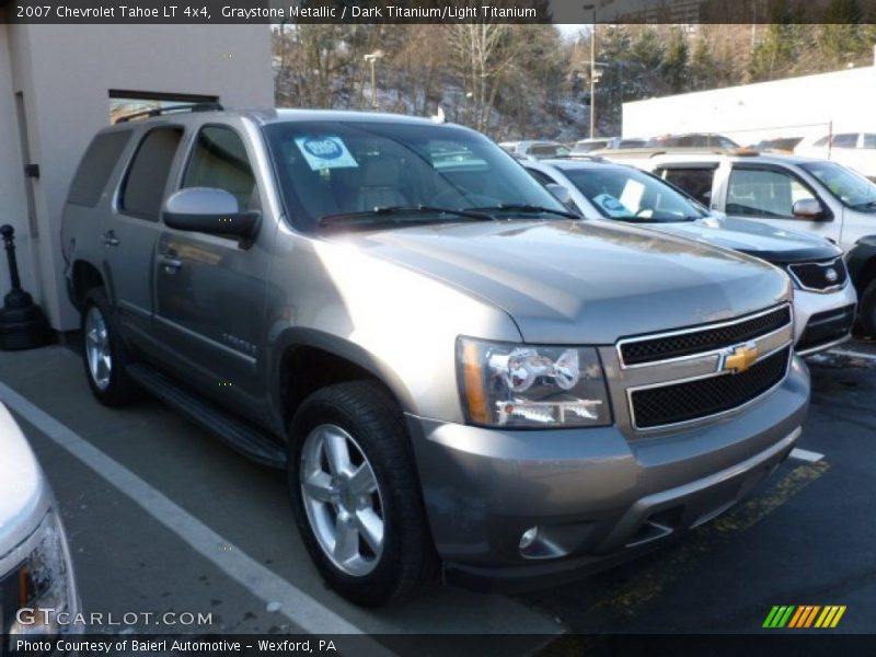 Graystone Metallic / Dark Titanium/Light Titanium 2007 Chevrolet Tahoe LT 4x4
