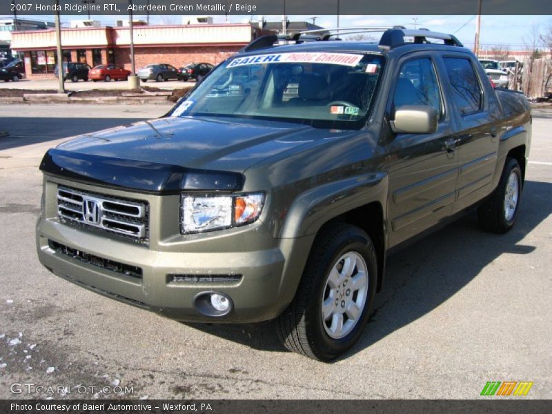 Aberdeen Green Metallic / Beige 2007 Honda Ridgeline RTL