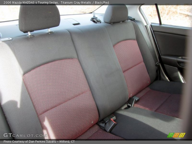 Titanium Gray Metallic / Black/Red 2006 Mazda MAZDA3 s Touring Sedan