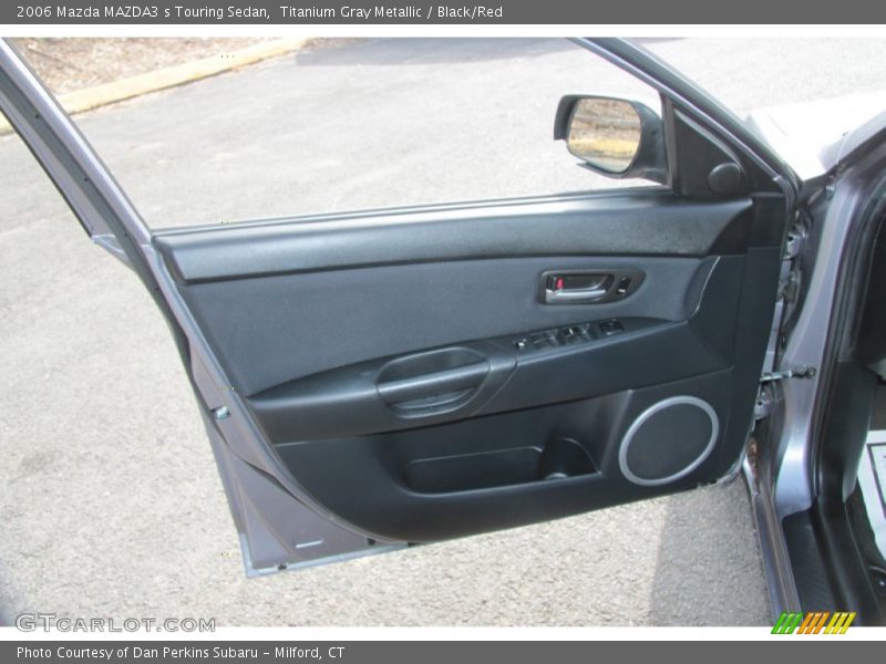 Titanium Gray Metallic / Black/Red 2006 Mazda MAZDA3 s Touring Sedan