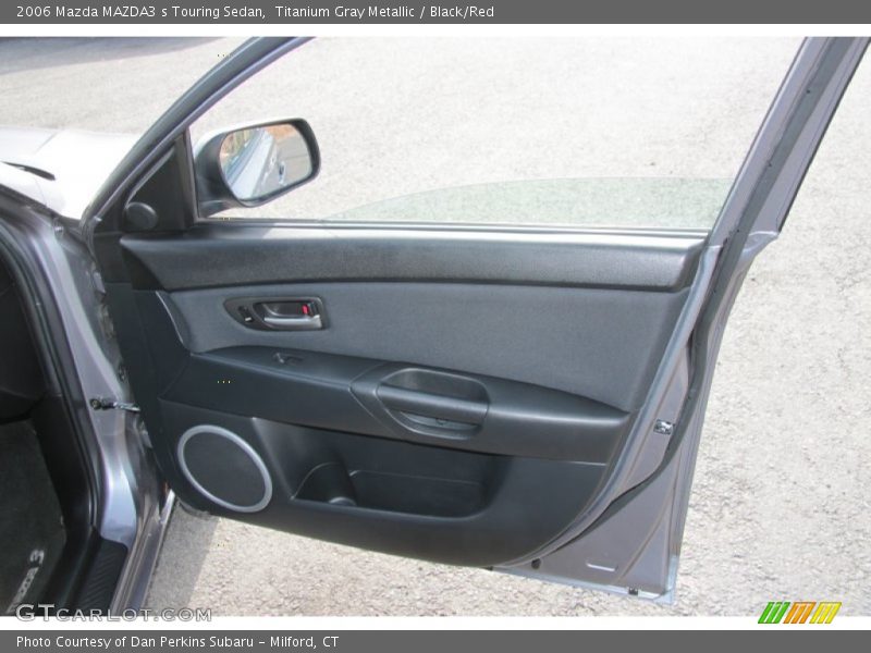 Titanium Gray Metallic / Black/Red 2006 Mazda MAZDA3 s Touring Sedan