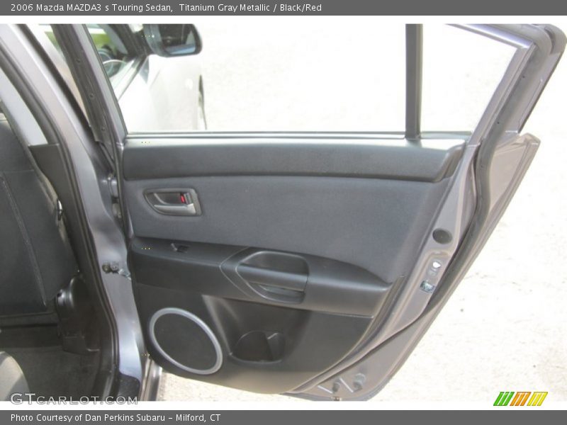 Titanium Gray Metallic / Black/Red 2006 Mazda MAZDA3 s Touring Sedan