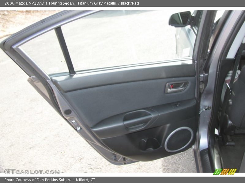 Titanium Gray Metallic / Black/Red 2006 Mazda MAZDA3 s Touring Sedan