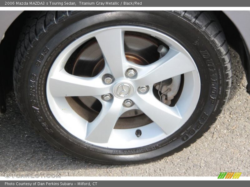 Titanium Gray Metallic / Black/Red 2006 Mazda MAZDA3 s Touring Sedan