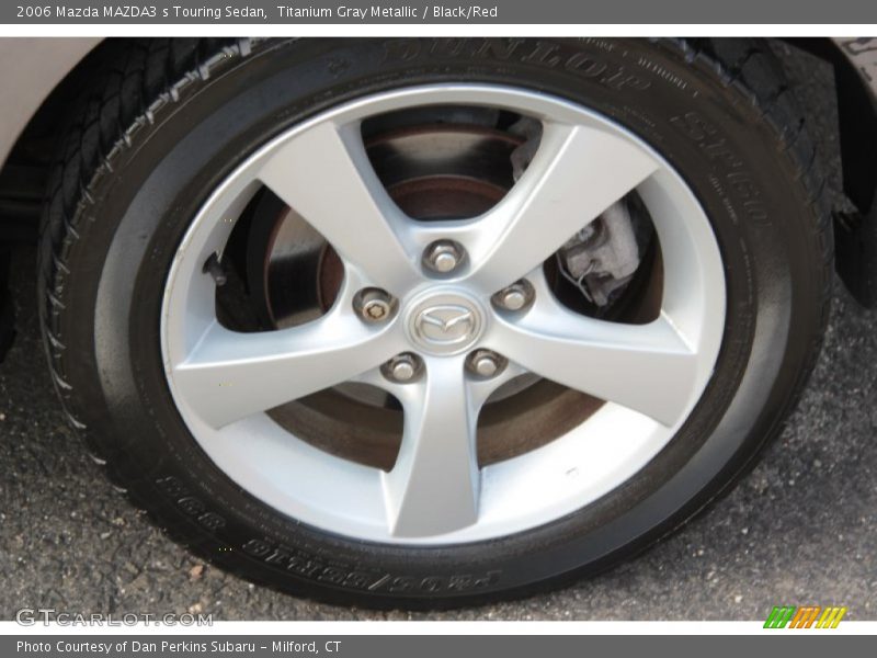 Titanium Gray Metallic / Black/Red 2006 Mazda MAZDA3 s Touring Sedan