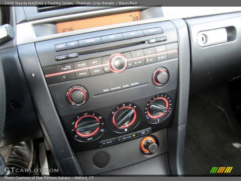 Titanium Gray Metallic / Black/Red 2006 Mazda MAZDA3 s Touring Sedan